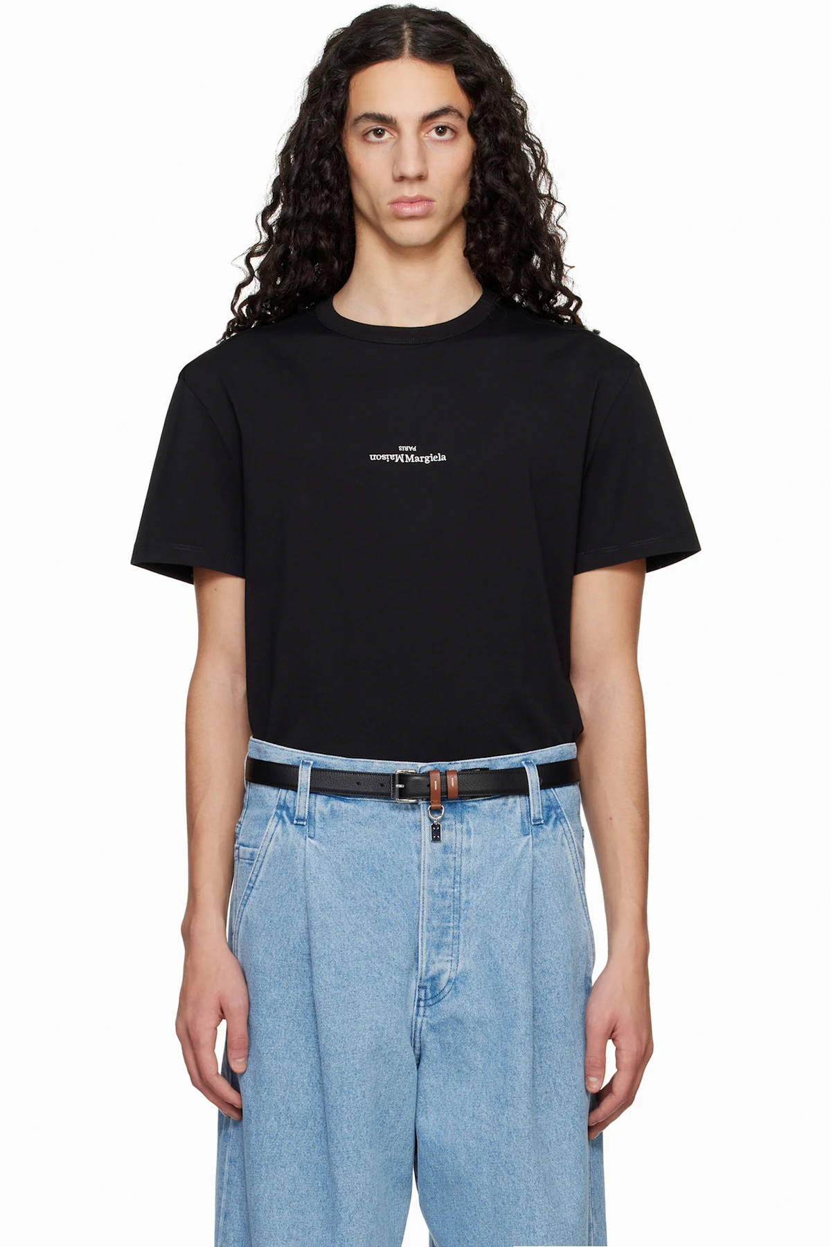 Black Distorted Logo T-Shirt