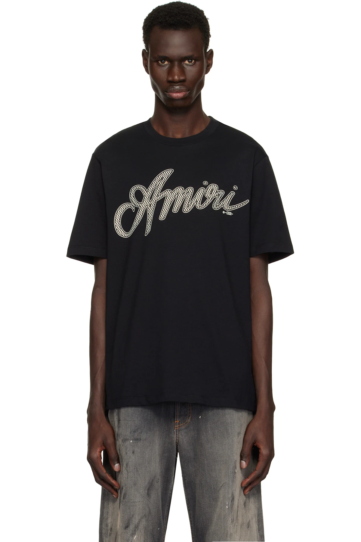 Black 'Amiri' Script T-shirt