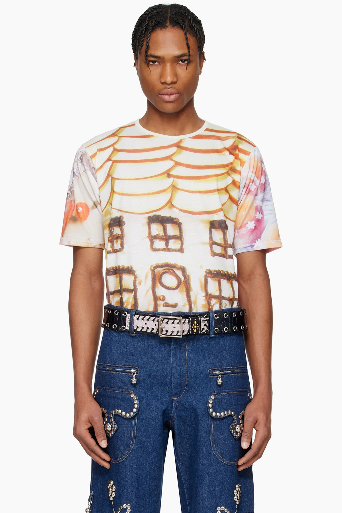 Multicolor 'Welcome Home' Short Sleeve Jersey T-shirt