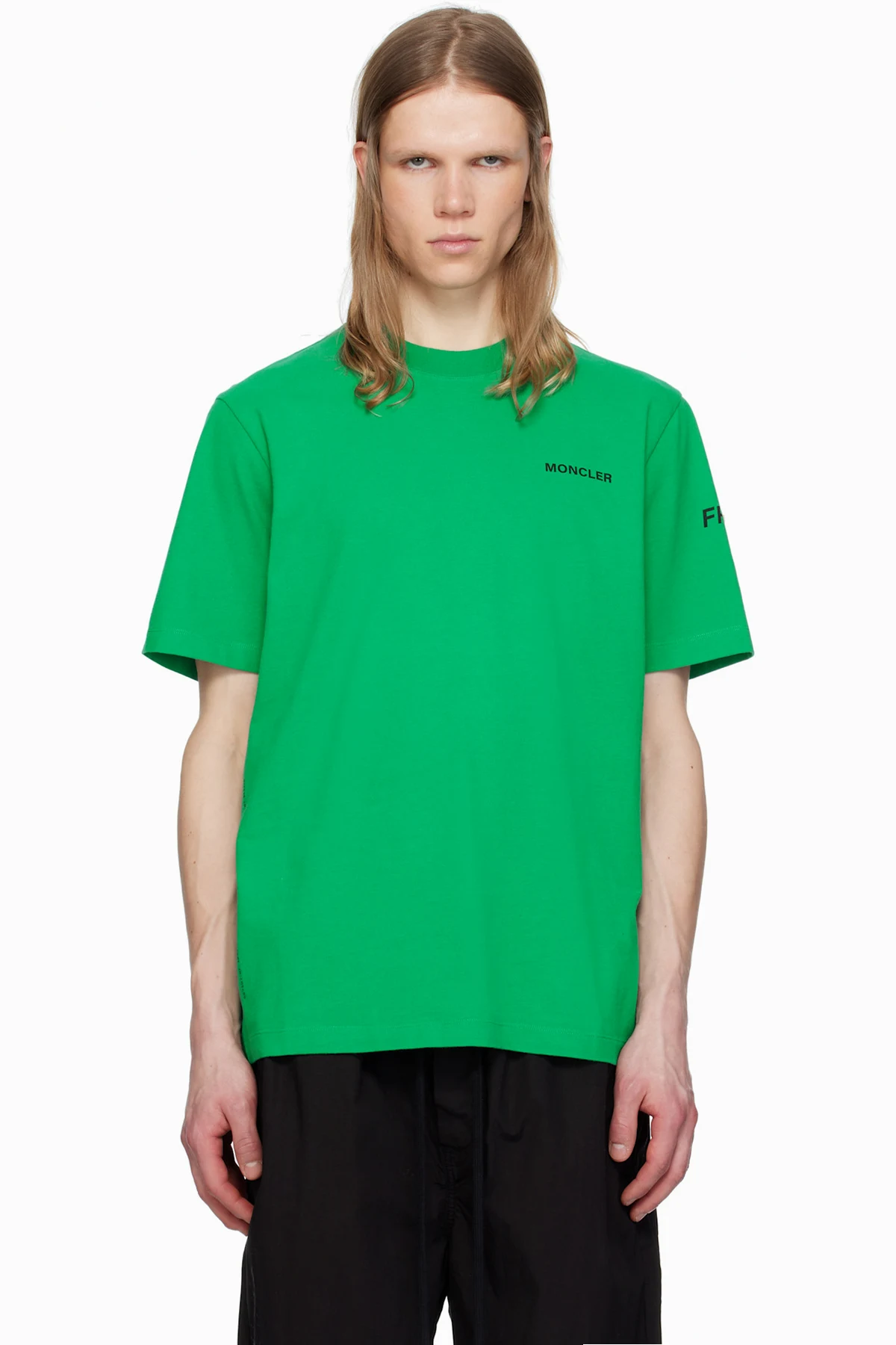 Moncler x FRGMT Hiroshi Fujiwara Green Maxi Logo T-shirt