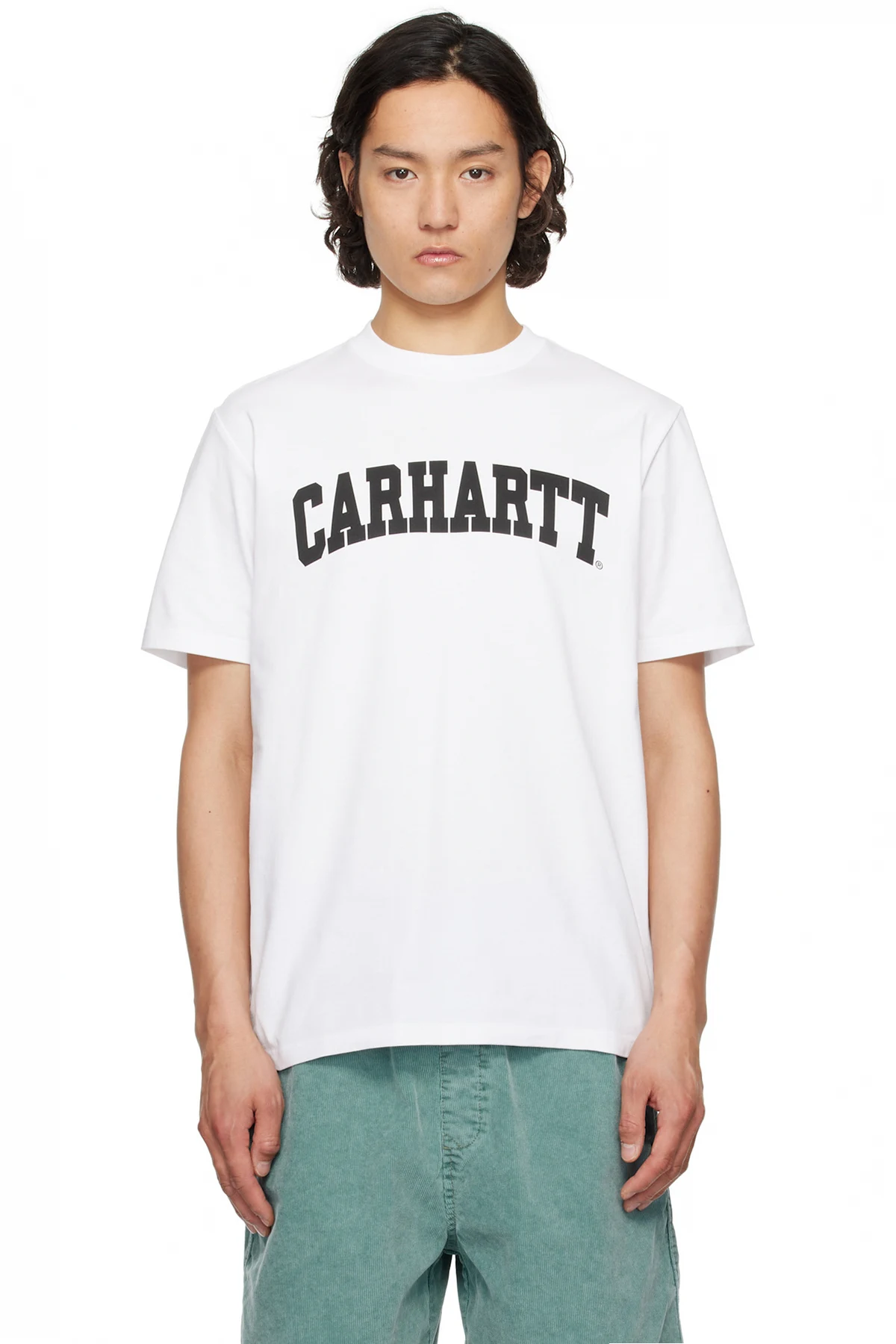 White Midweight University T-shirt