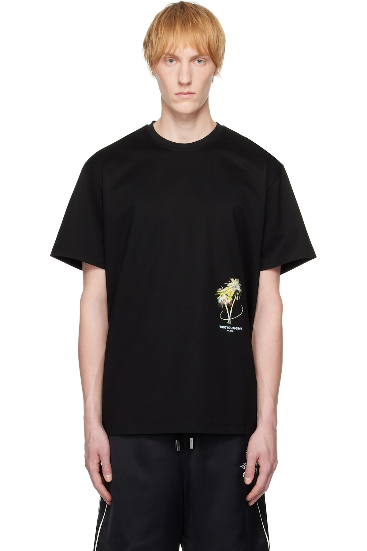 Black Palm Tree Graphic T-shirt