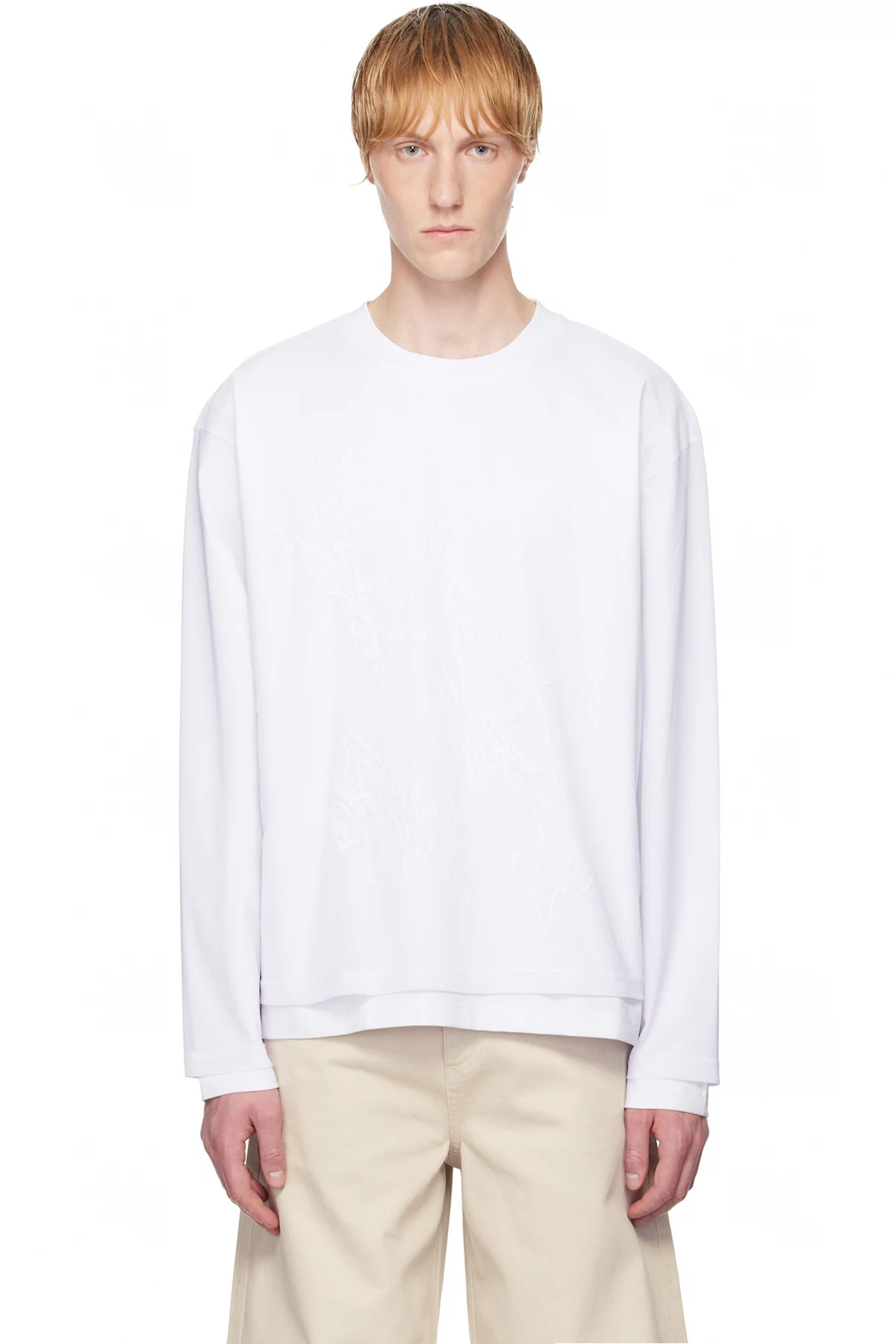 White Deceptae Long Sleeve T-shirt