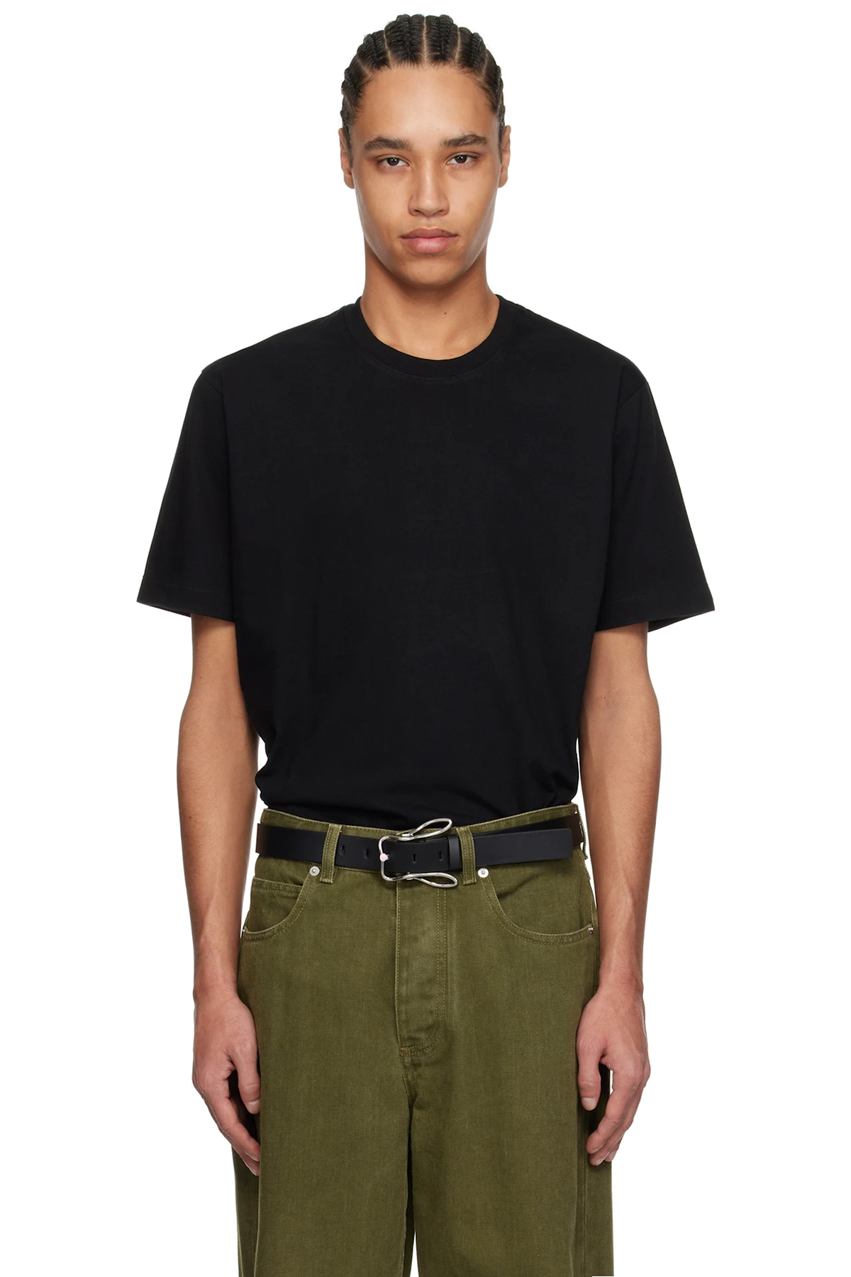 Black Cotton Jersey T-shirt
