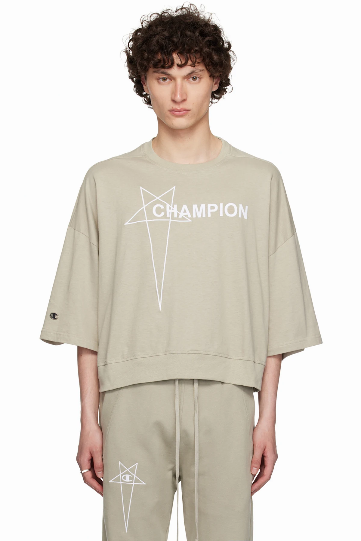Off-White Champion Edition Tommy Cropped T-shirt