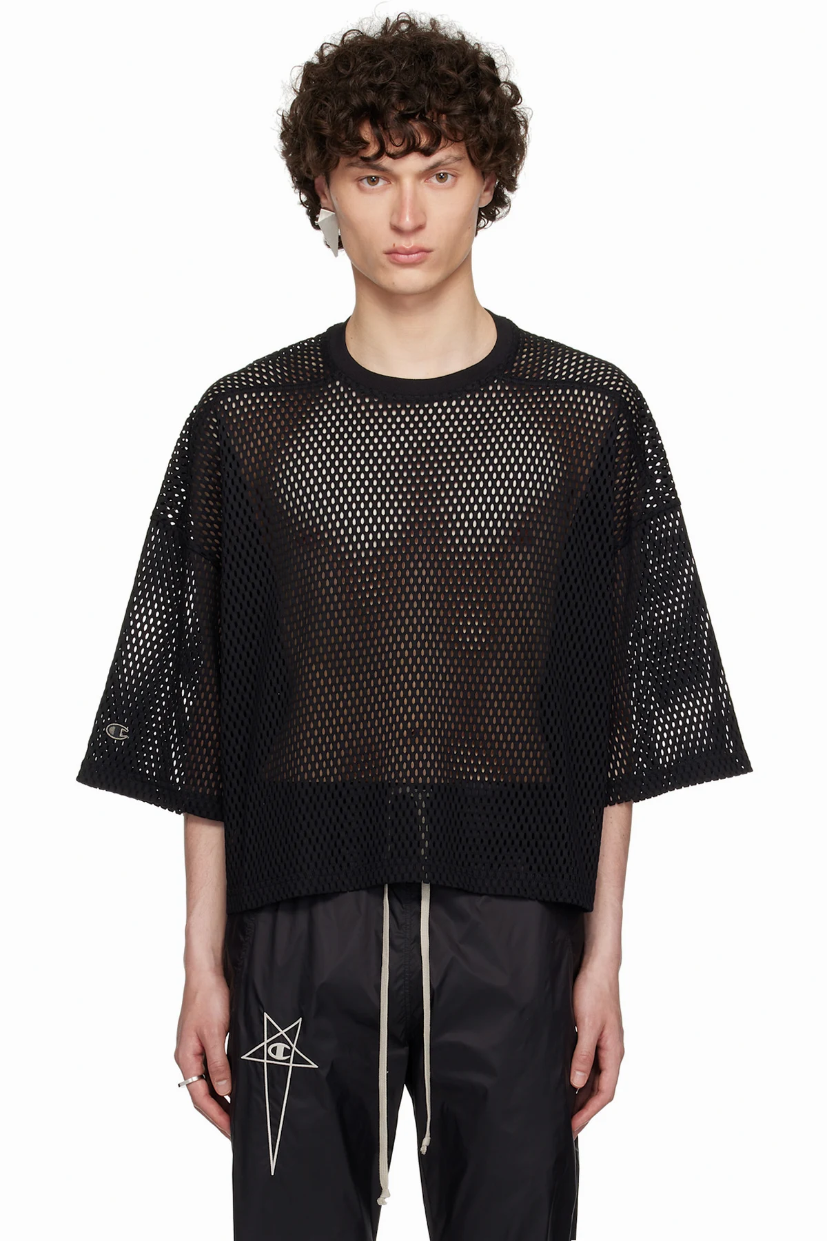 Black Champion Edition Tommy Cropped T-shirt
