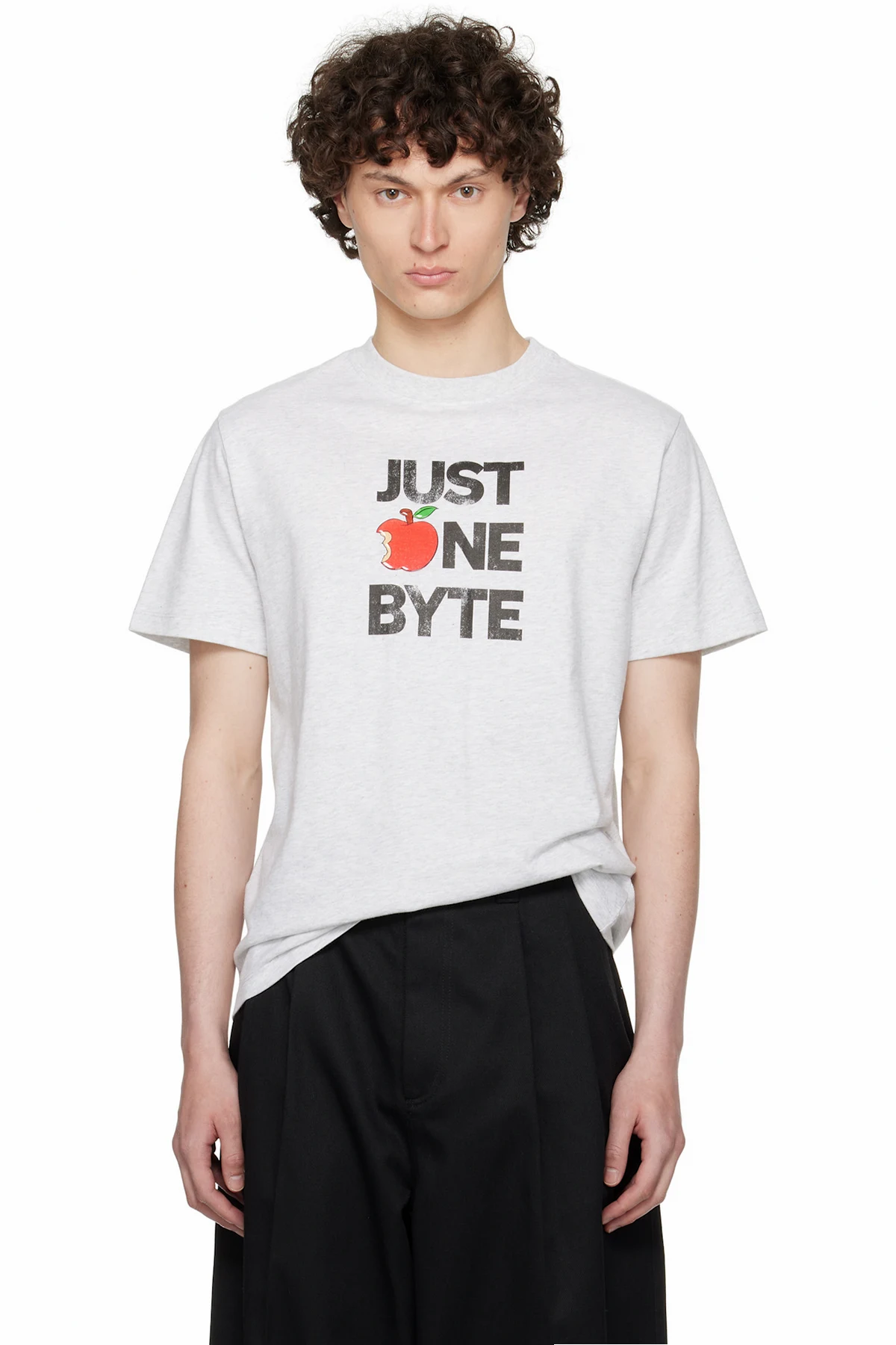 Gray Disney 'Just One Byte' Boxy T-shirt
