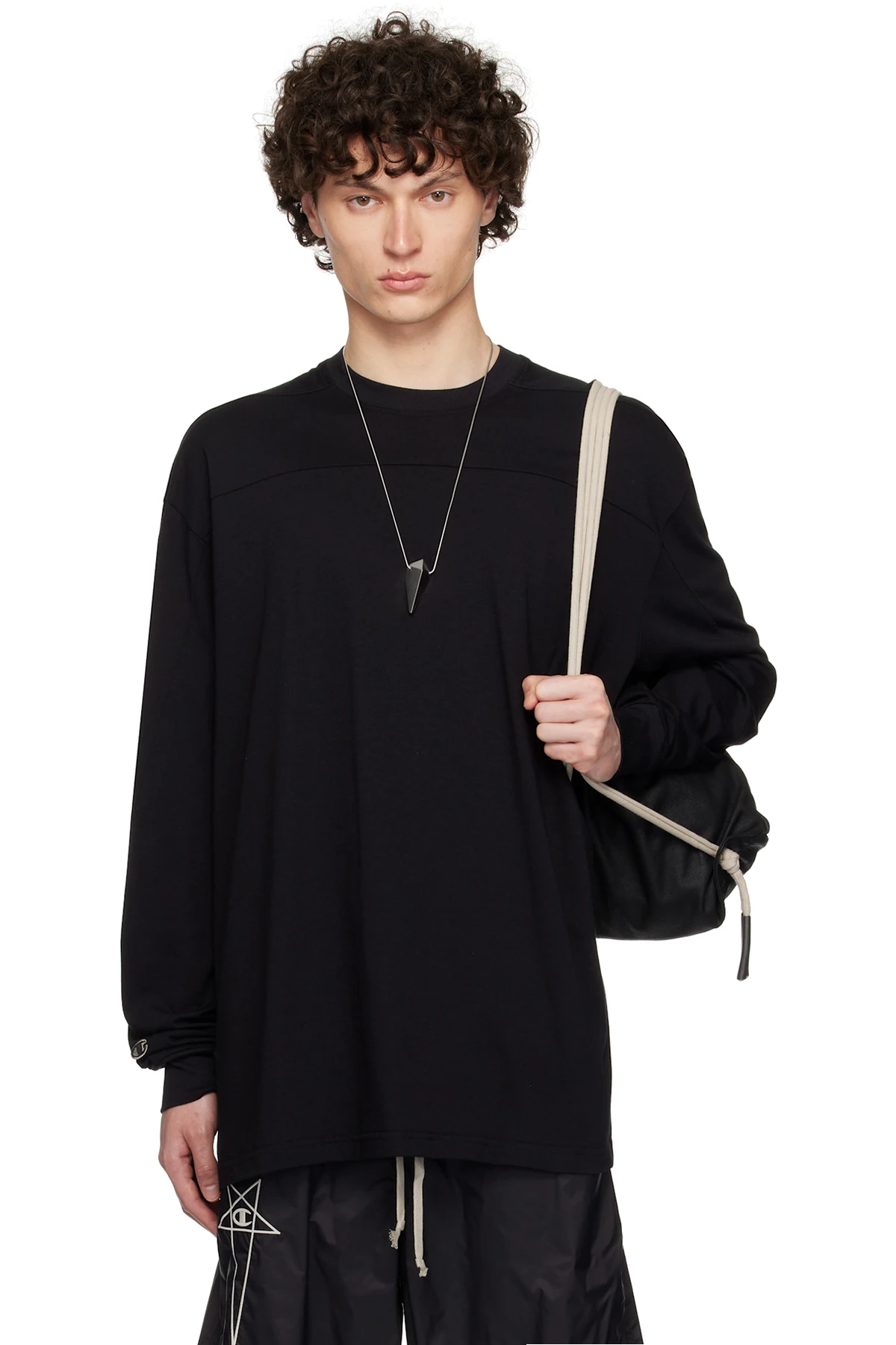 Black Champion Edition Girdered T-shirt