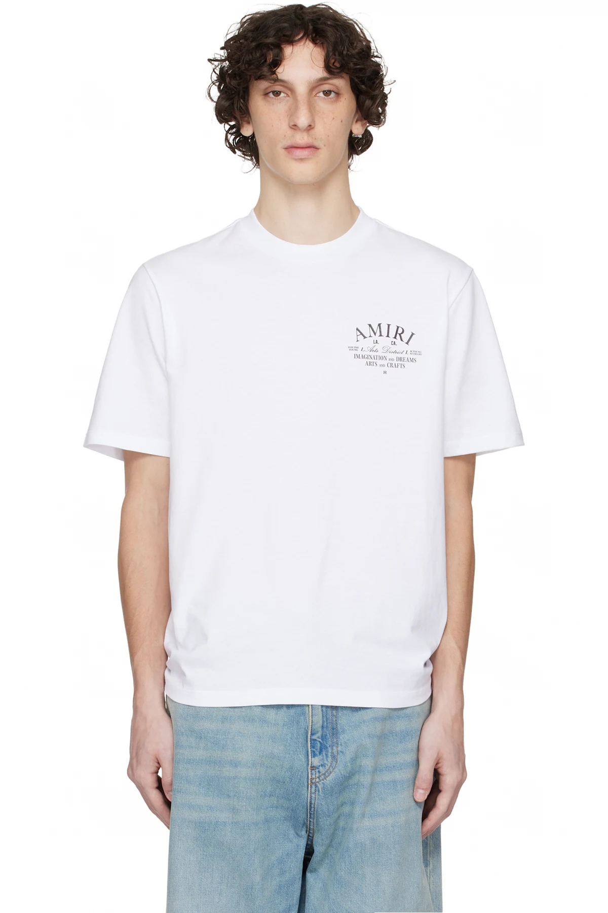 White 'AMIRI Arts District' T-shirt