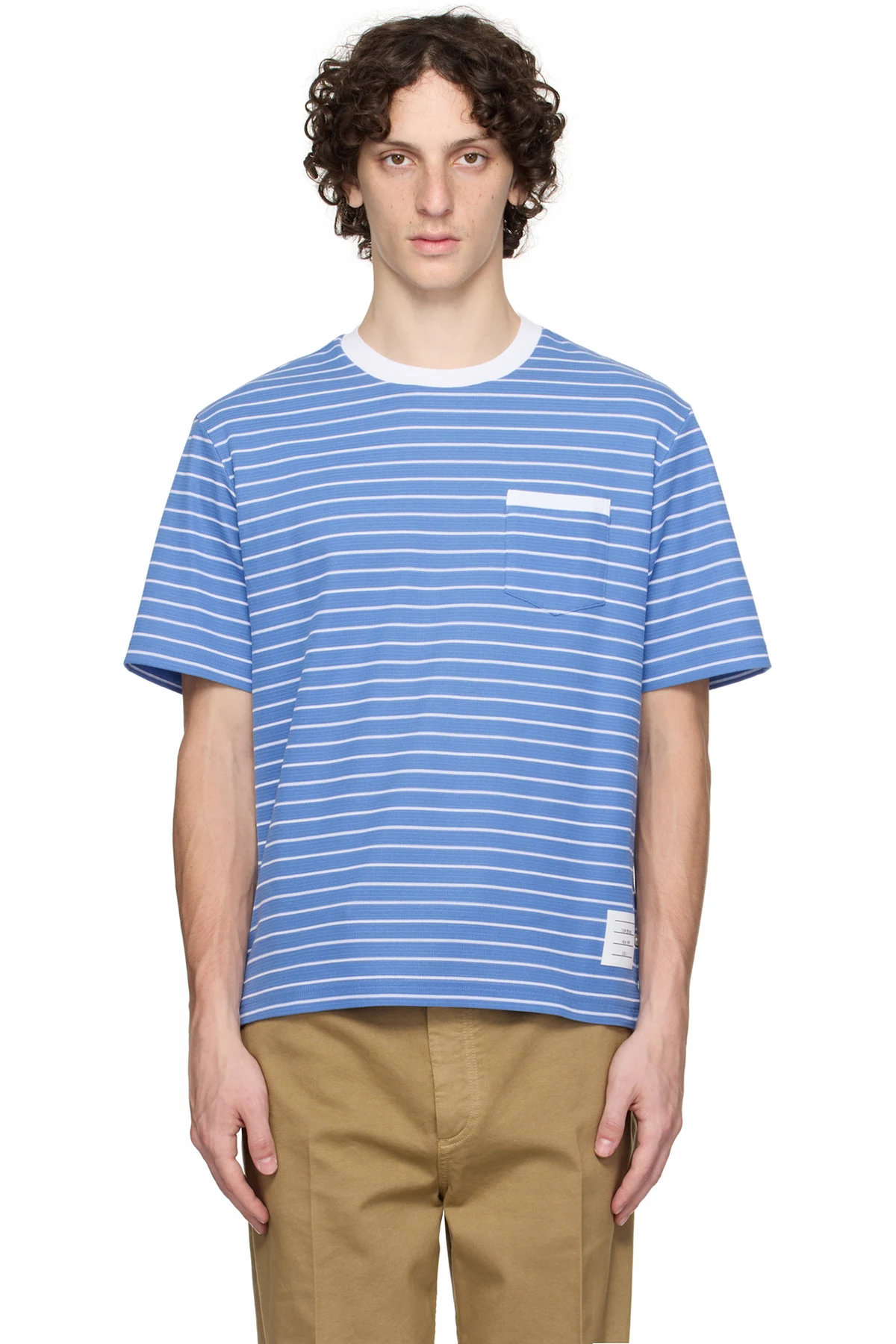 Blue Milano Short Sleeve Pocket T-shirt