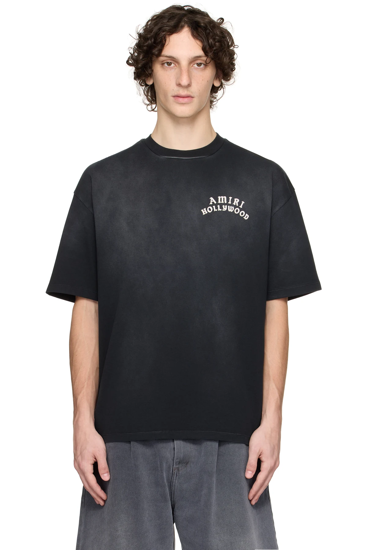 Black 'AMIRI Hollywood' Oversized T-shirt
