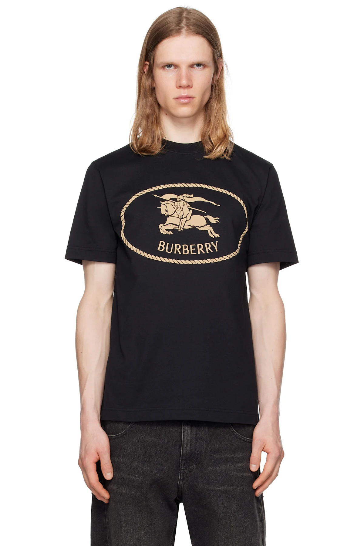 Black Knight Stamp Cotton T-shirt