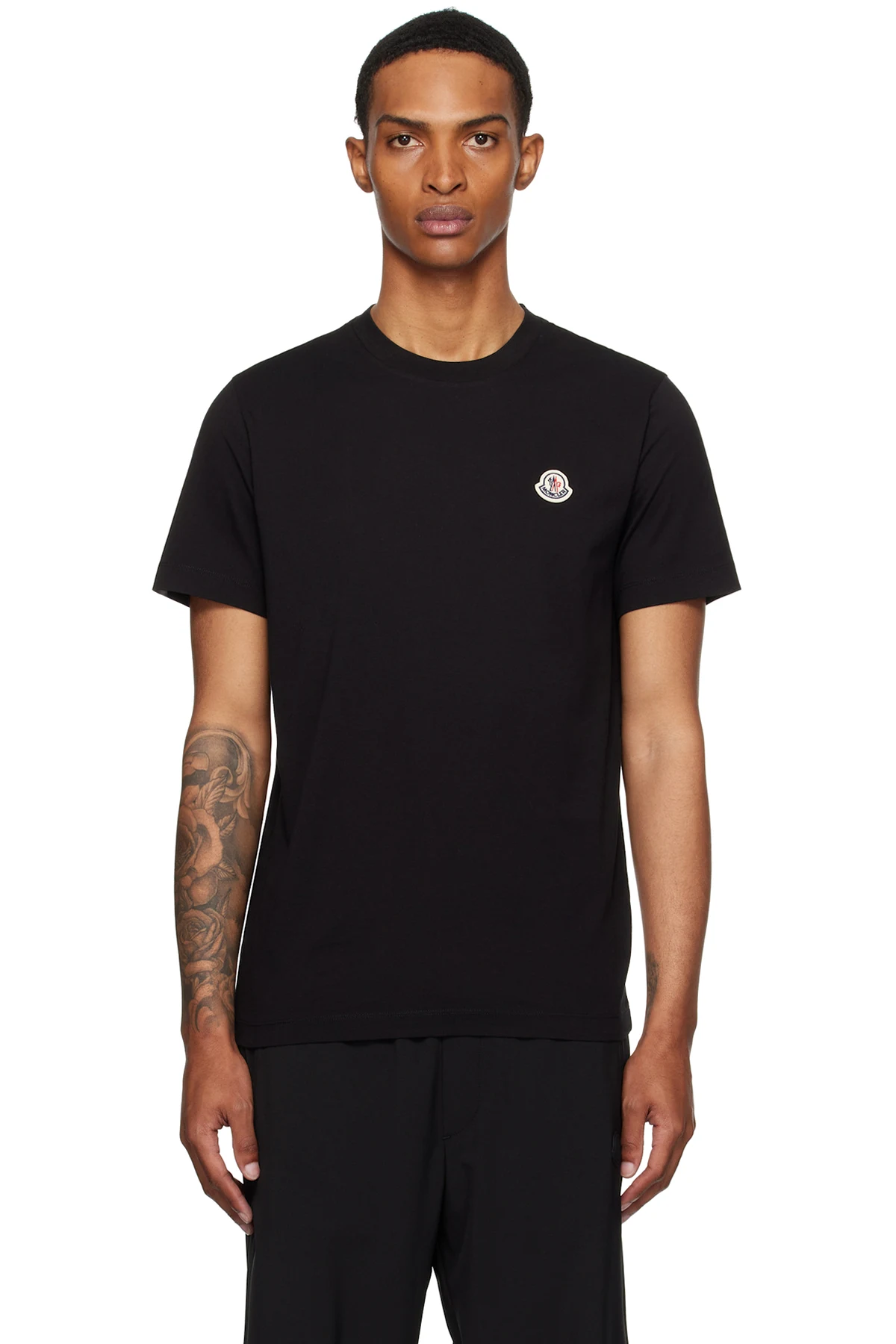 Three-Pack Multicolor Logo Patch Cotton T-shirts