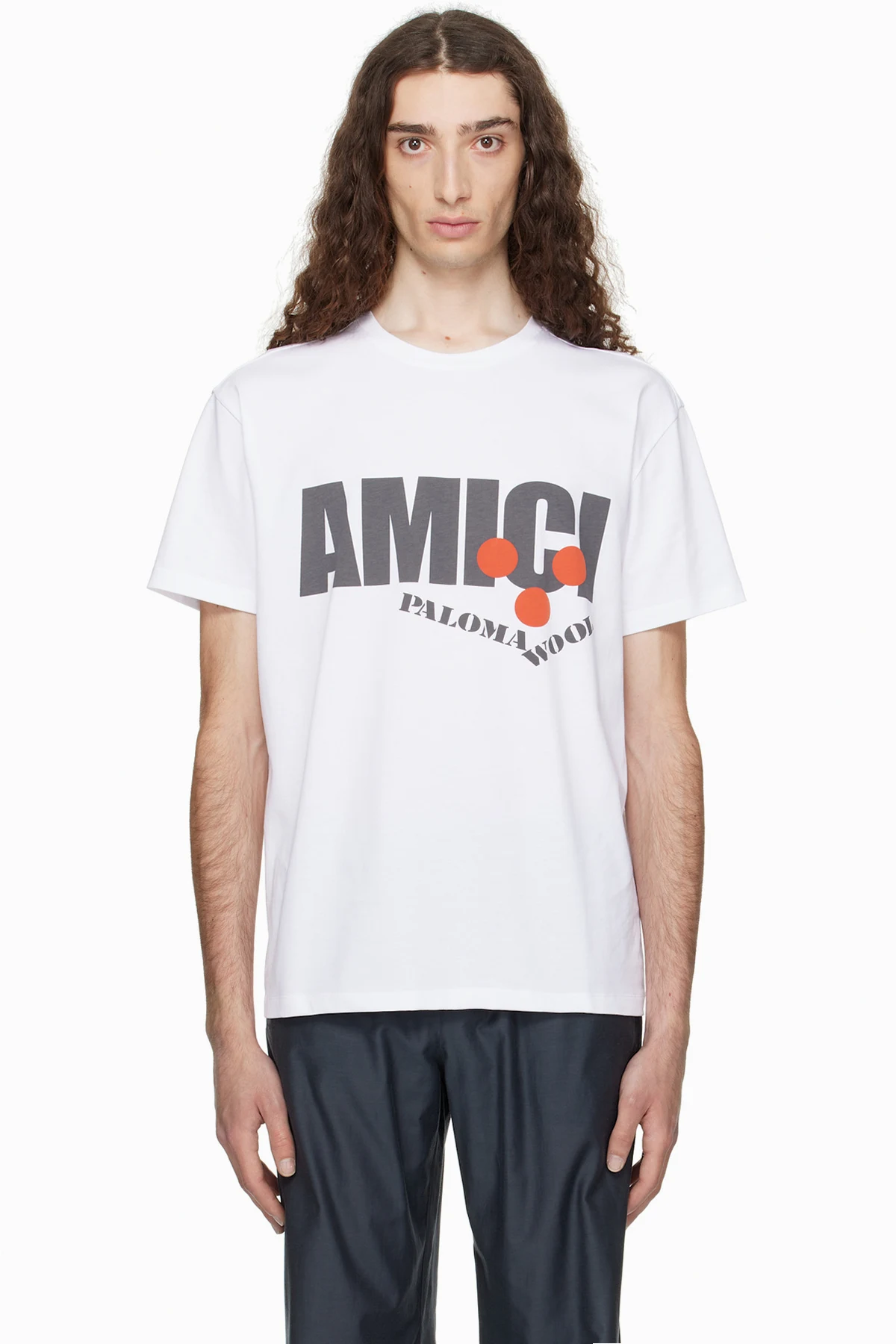White 'Amici' T-shirt