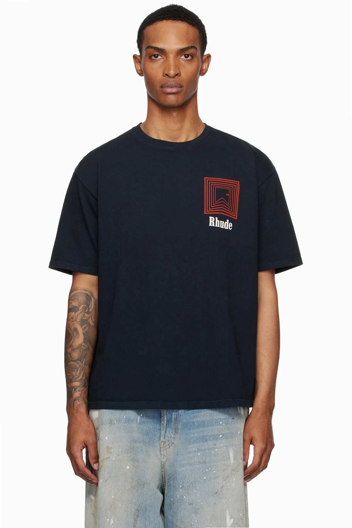 Black Chevron Logo Repeat T-shirt