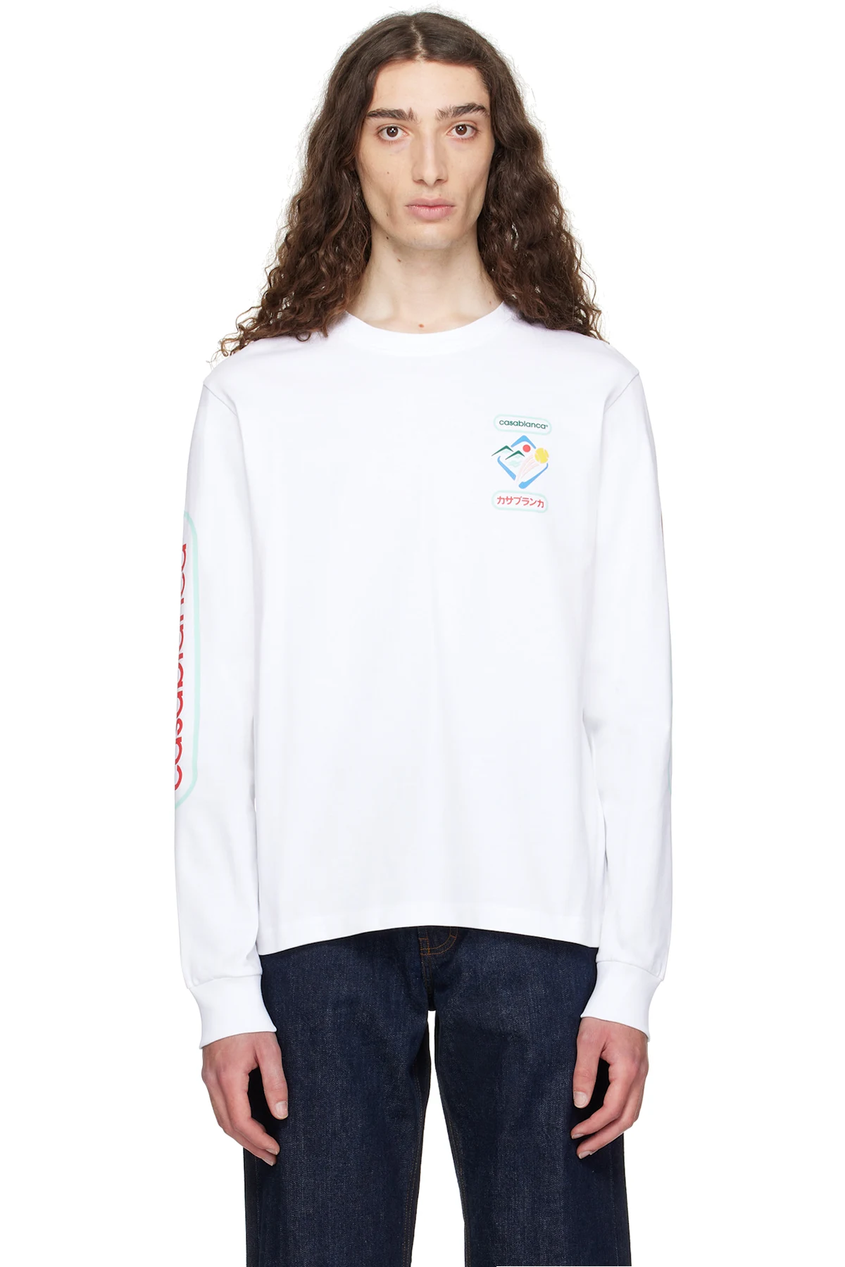 White Fuji Dream Long Sleeve T-shirt
