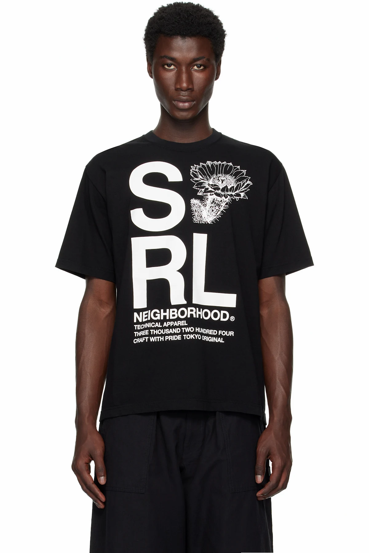 Black 'SRL' S/S-1 T-shirt