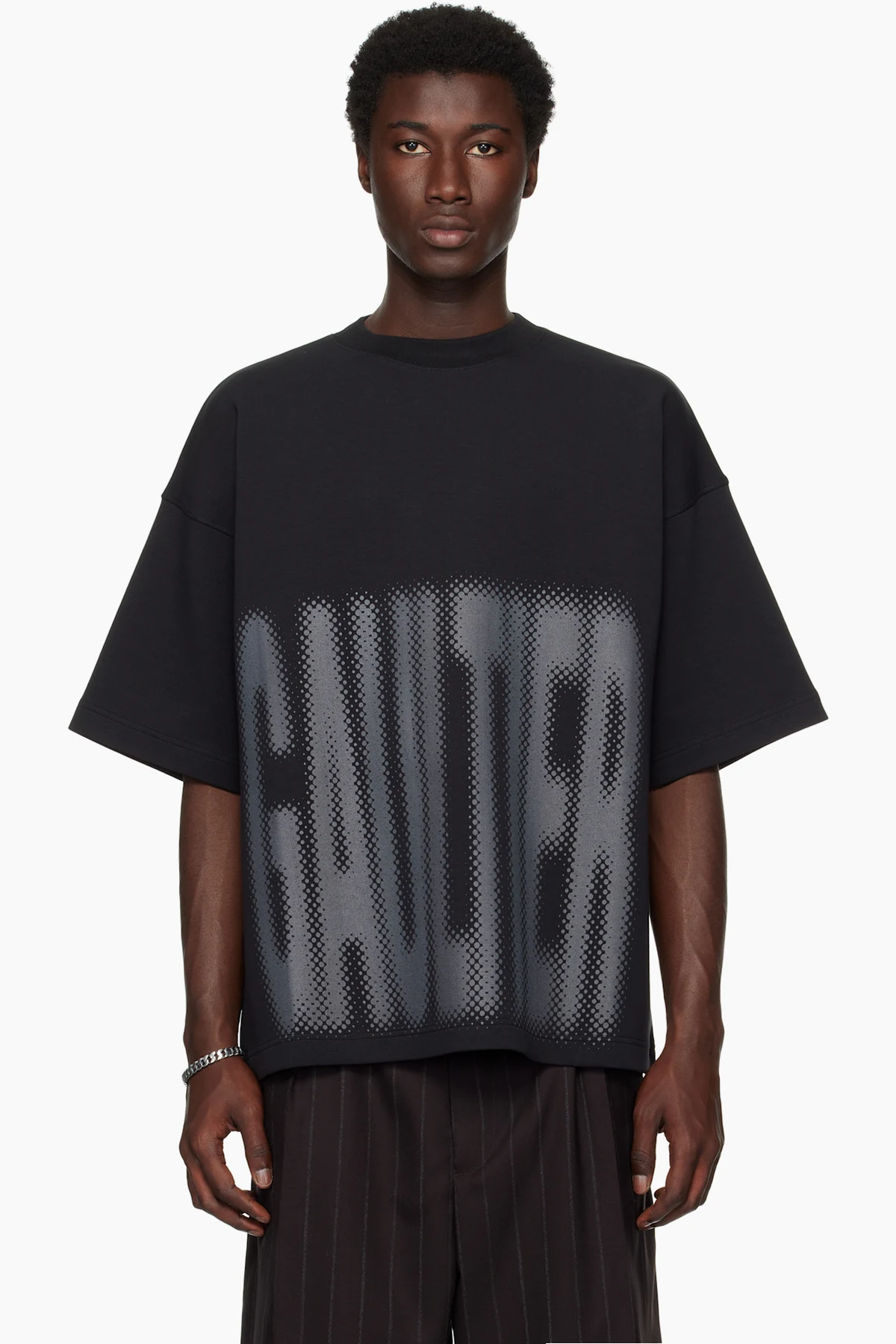 Black 'The Gaultier' Boxy T-shirt