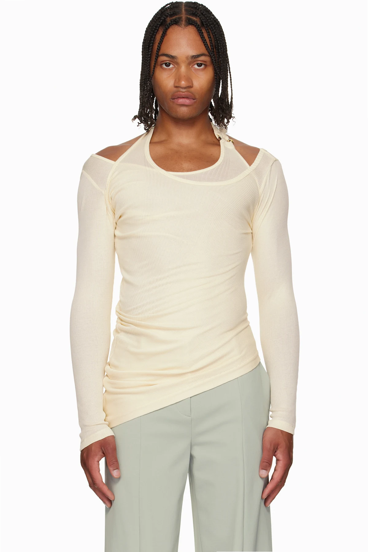 Off-White 'Gaultier' Piercing Detail Top