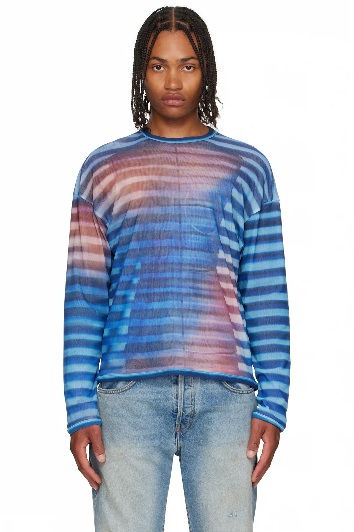 Blue 'The Oversized Air' Top
