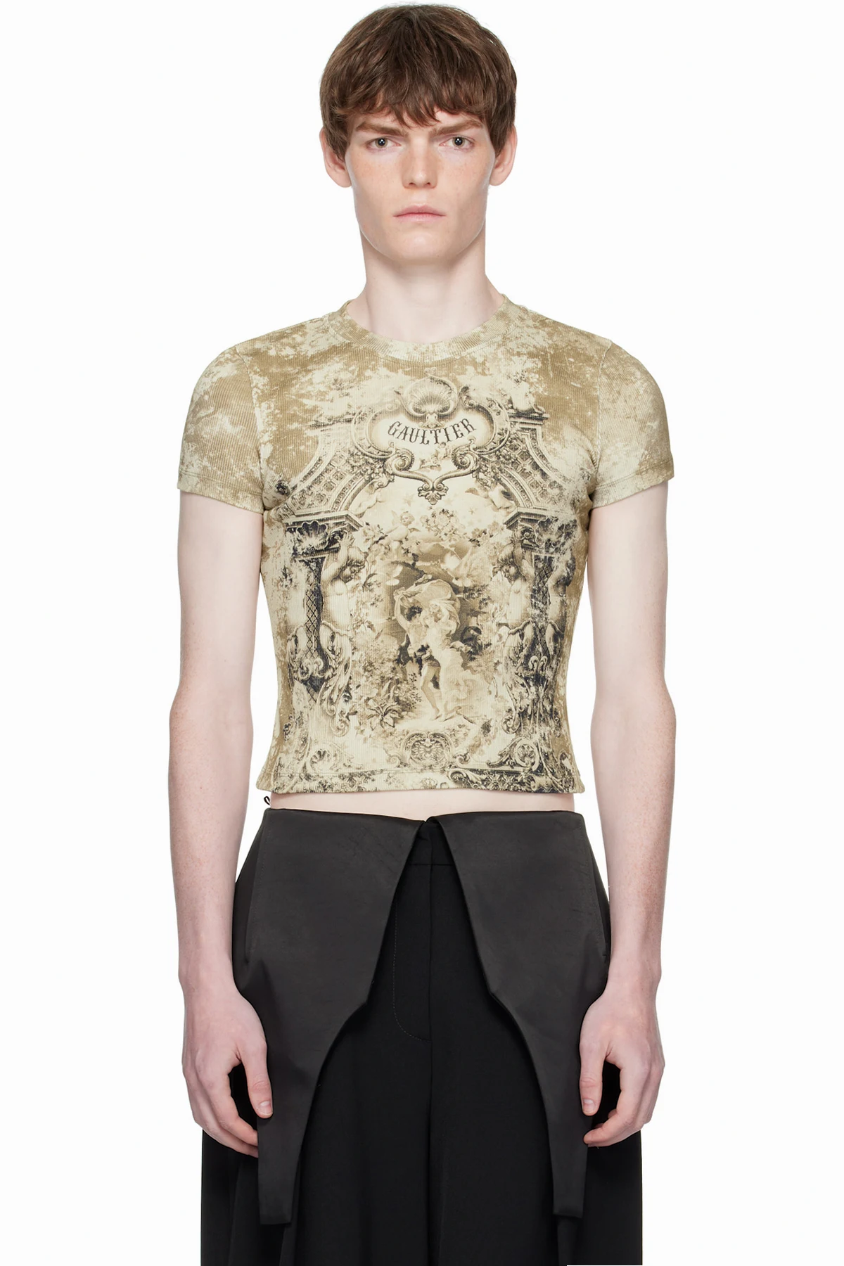 Beige 'The Médaillon' T-shirt