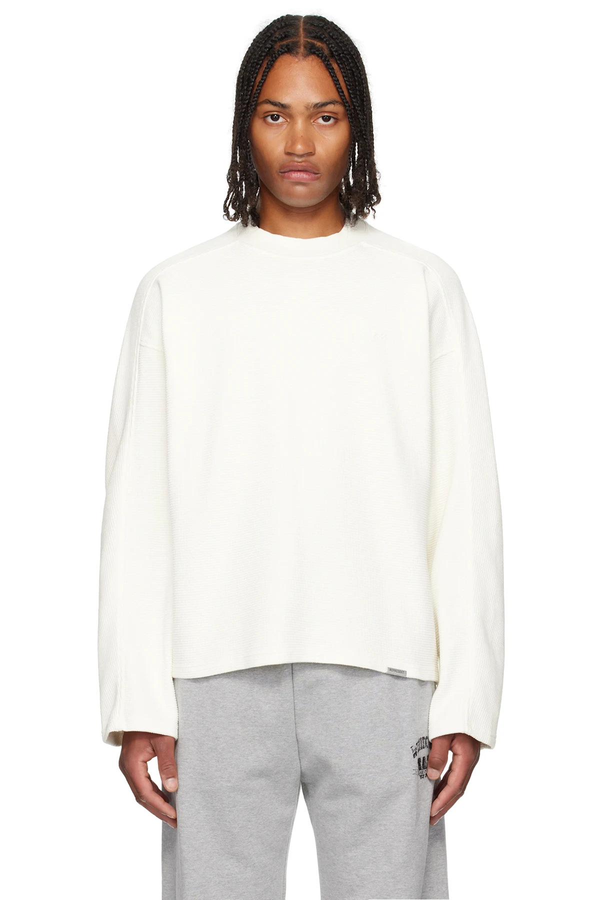 Off-White Waffle Long Sleeve T-shirt