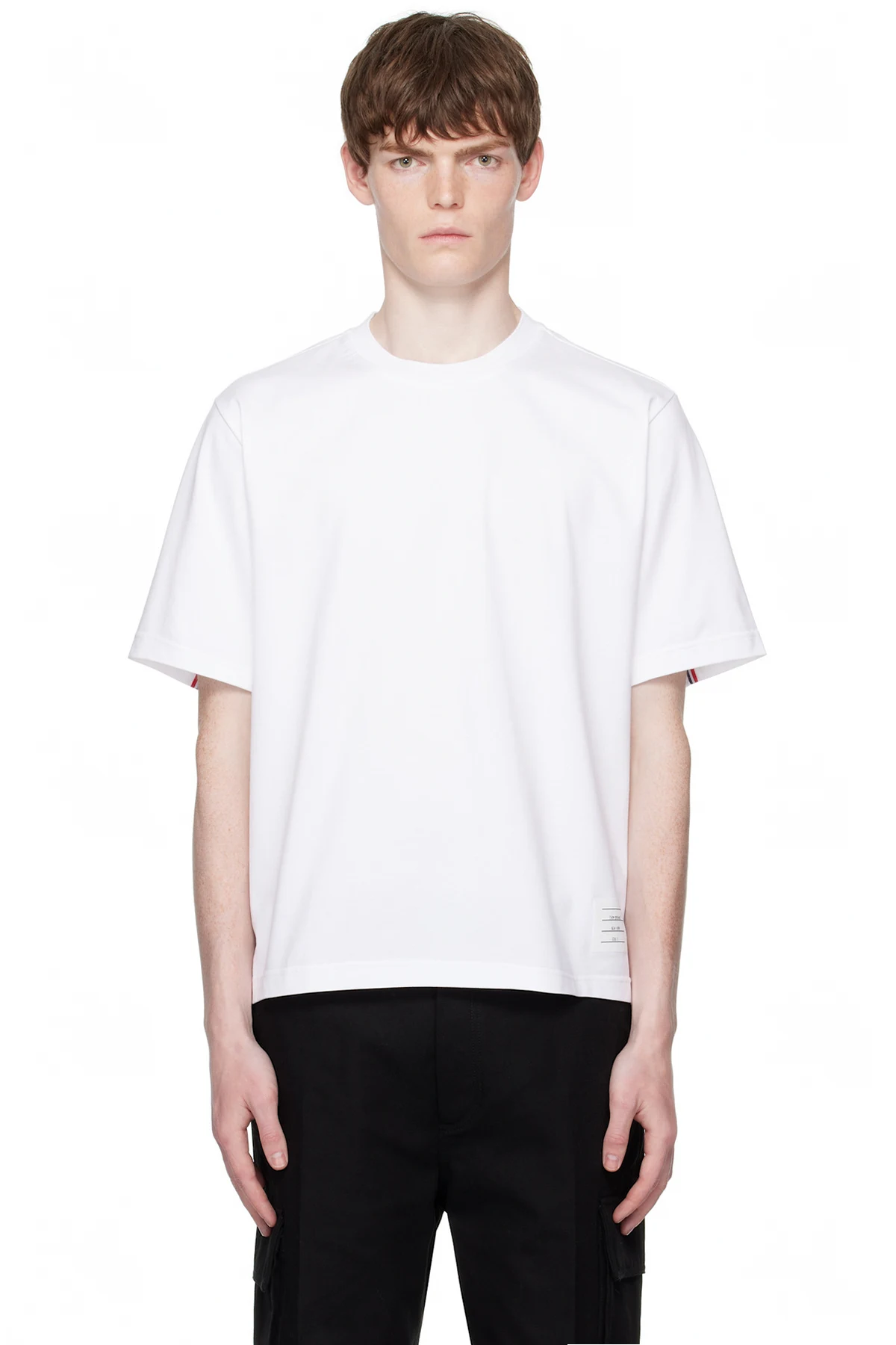 White Oversized Short Sleeve Medium Weight T-shirt
