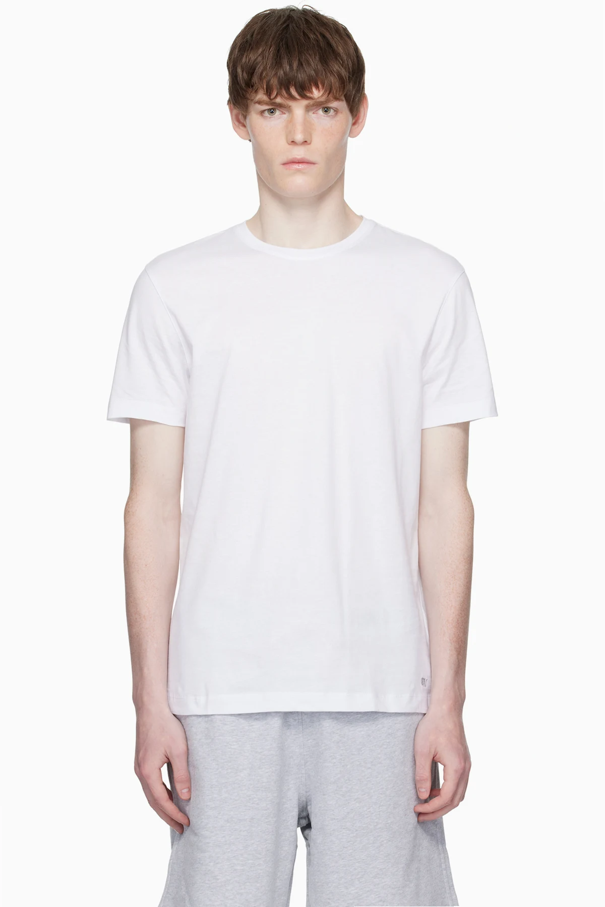 White BECKHAM Edition Mercerised Cotton T-shirt