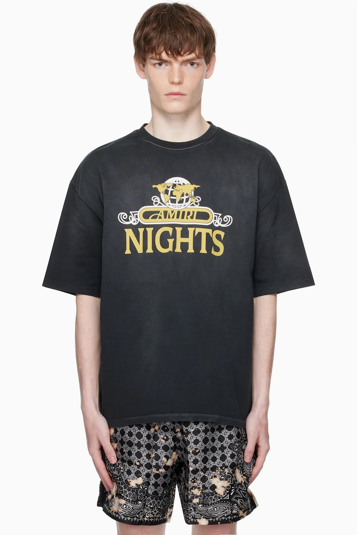 Black 'AMIRI Nights' Oversized T-shirt