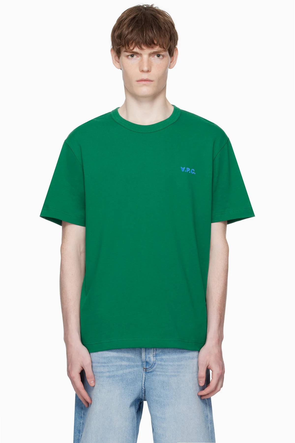 Green Boxy Petit 'VPC' T-shirt
