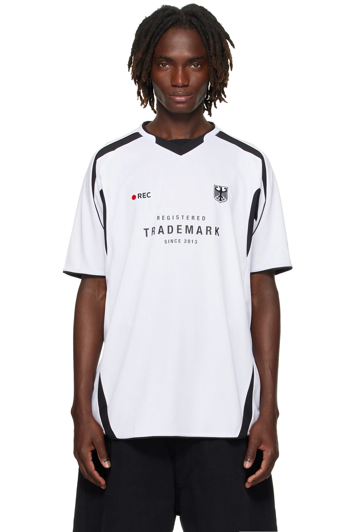 White 'Trademark' Football Jersey