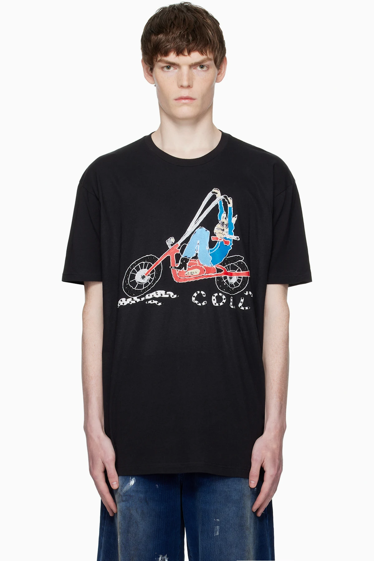 Black Freddy Chopper Cout Rider T-shirt