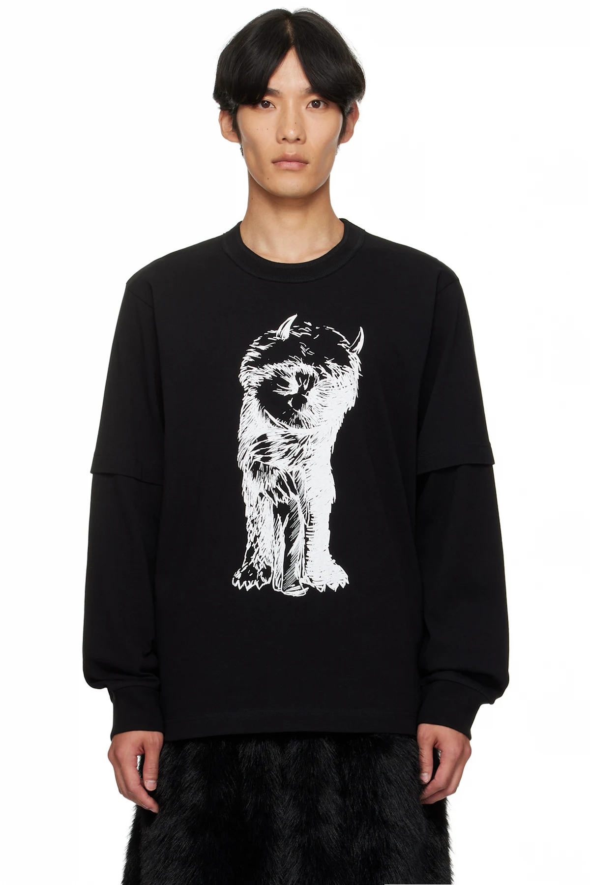 Black 'Where The Wild Things Are' Cotton T-shirt