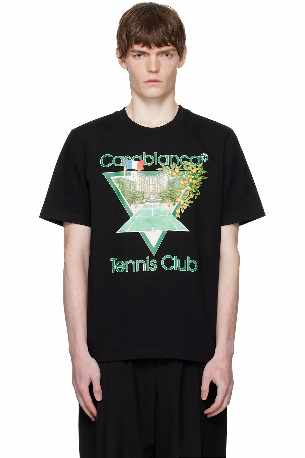Black 'Tennis Club' Icon Short-Sleeve T-Shirt