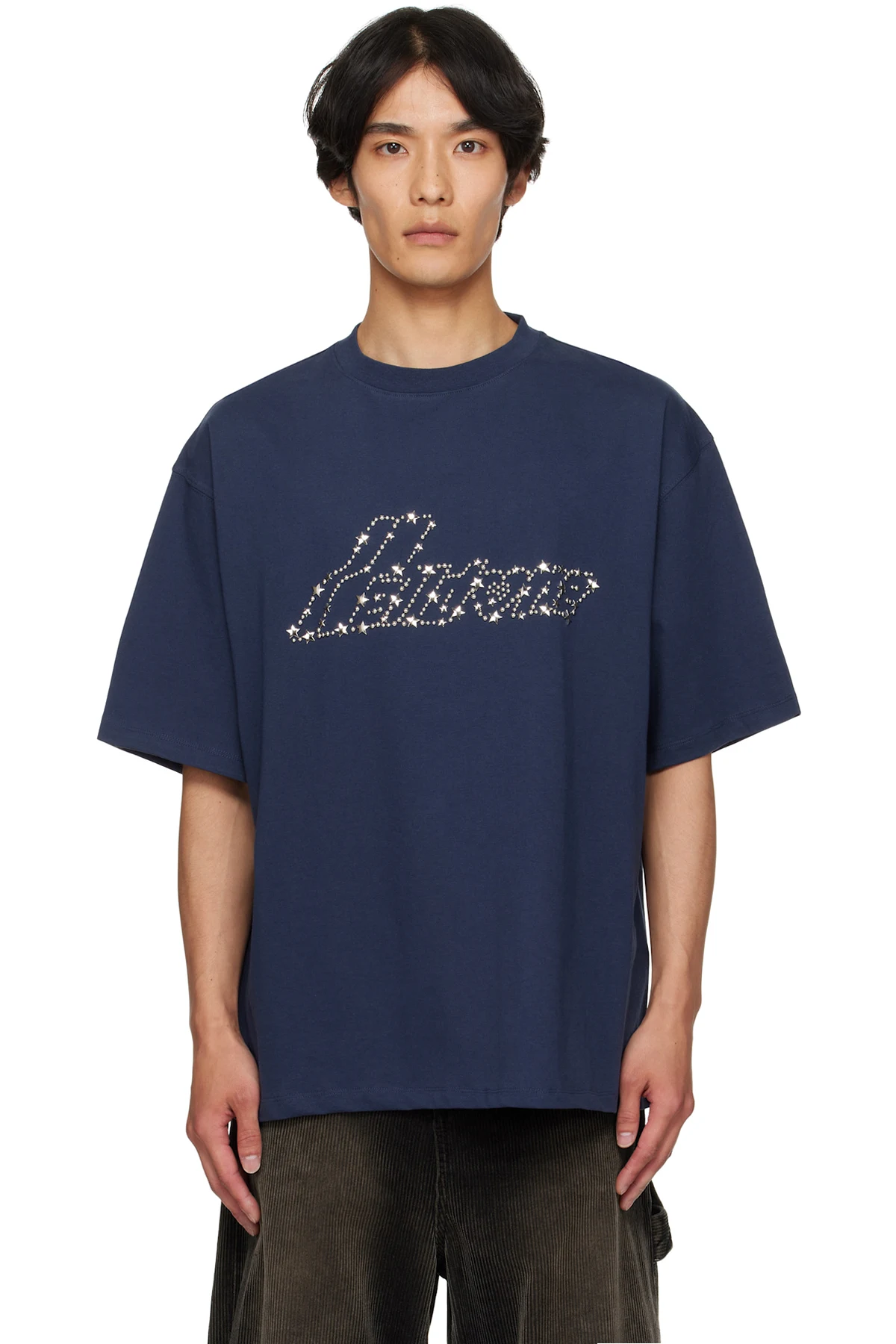 Navy Pearly 'Se11done' Logo T-shirt