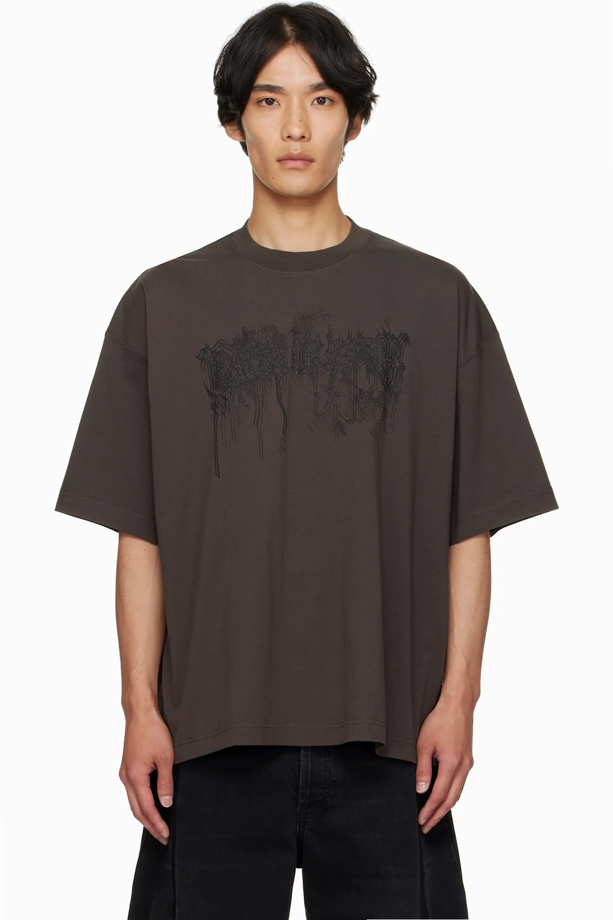 Brown Cradle of Filth Double Dripping Logo T-shirt