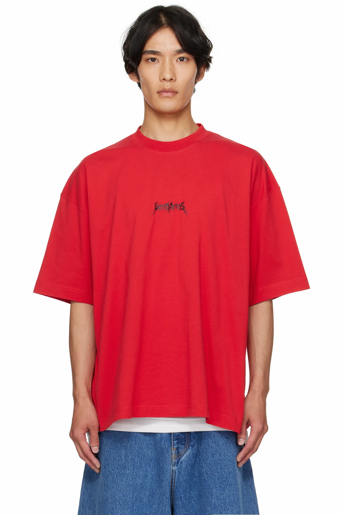 Red Metal Logo Regular T-shirt