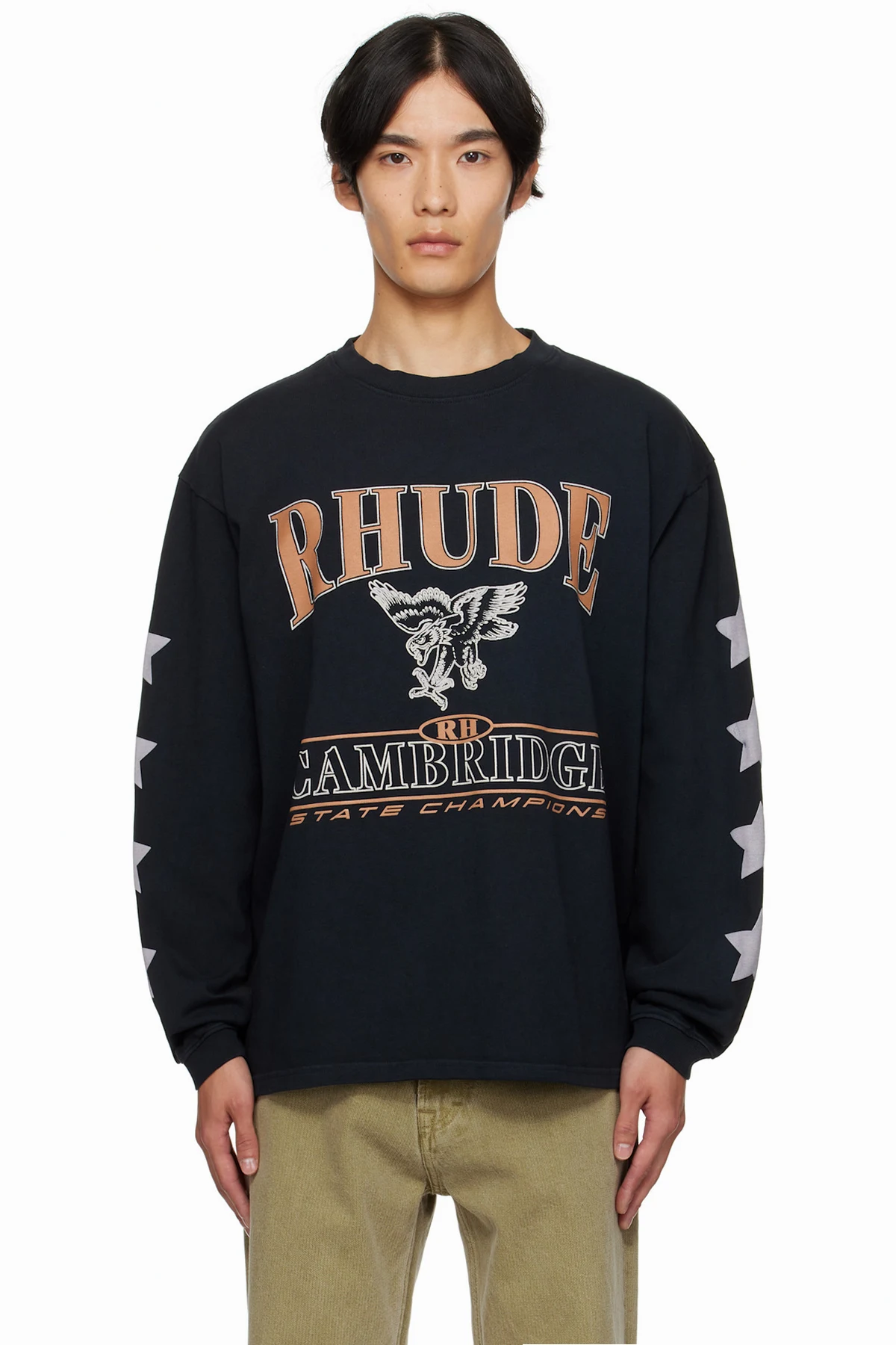 Black 'Cambridge State Champs' LS T-shirt