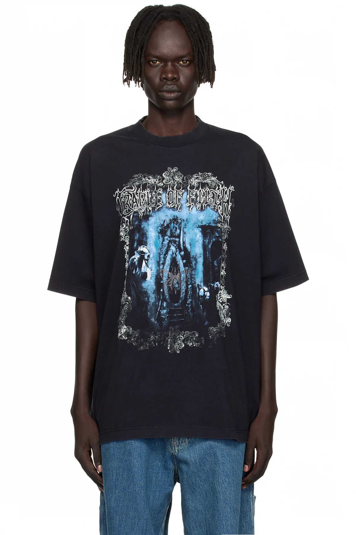 Black Cradle of Filth Butterfly Oversized T-shirt