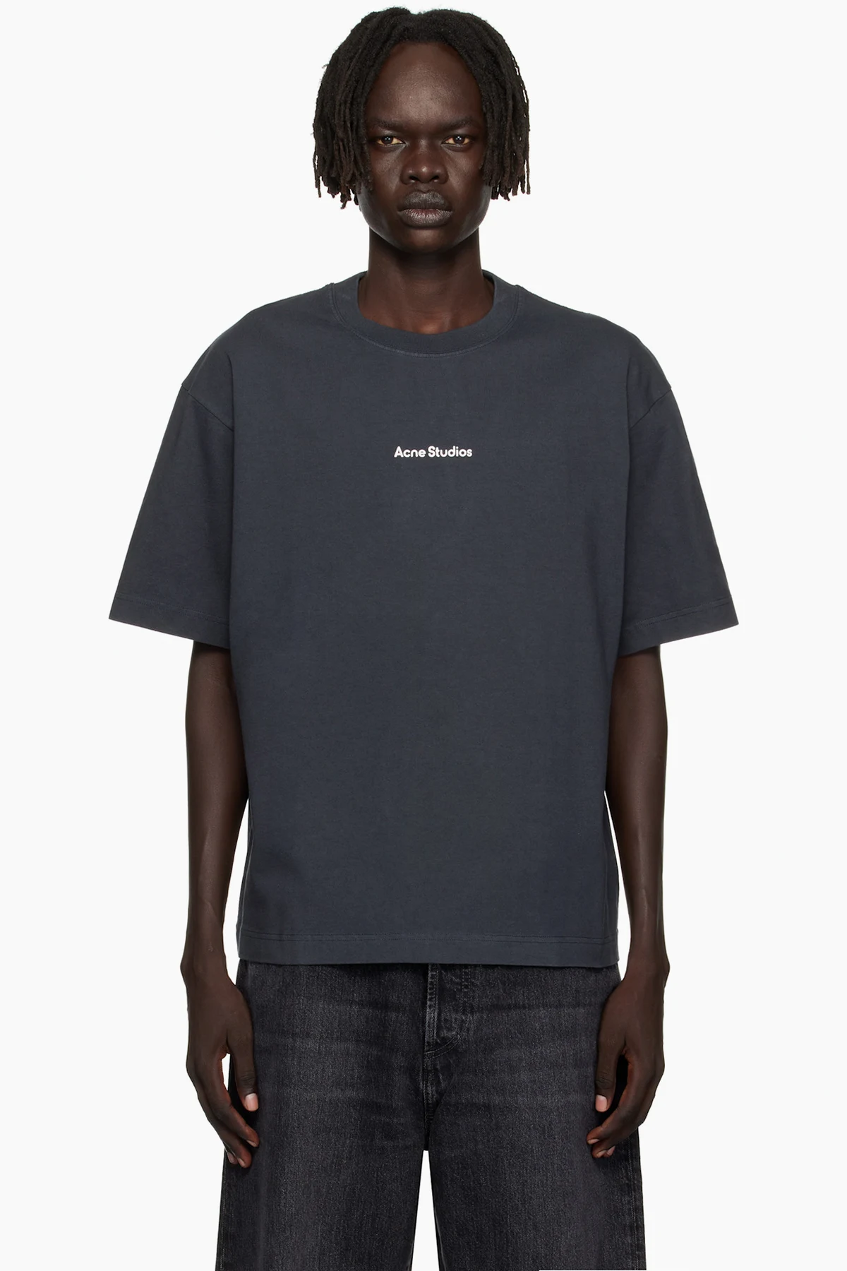 Black Stamp Logo Relaxed Fit T-shirt