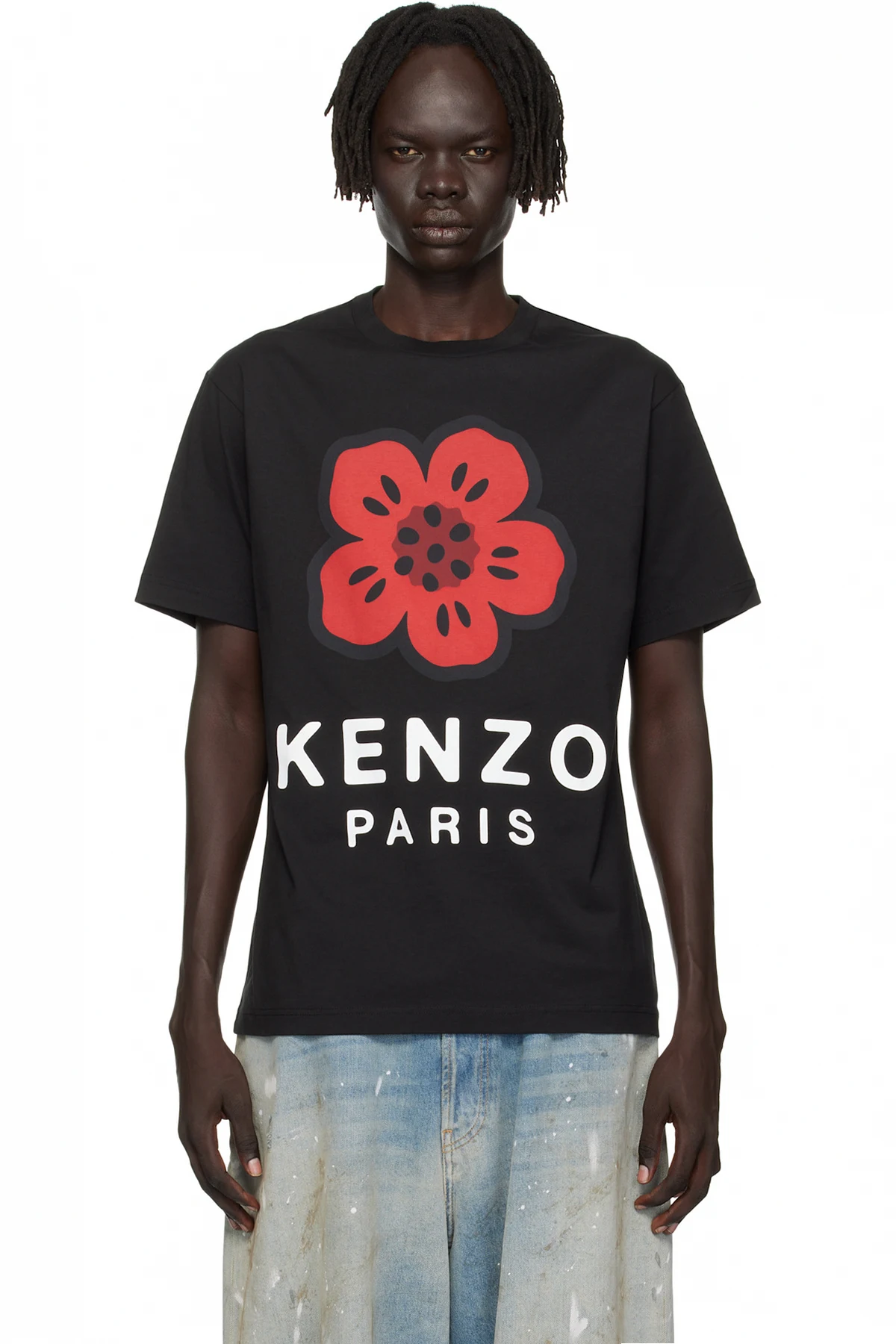 Black Kenzo Paris 'Boke Flower' T-shirt