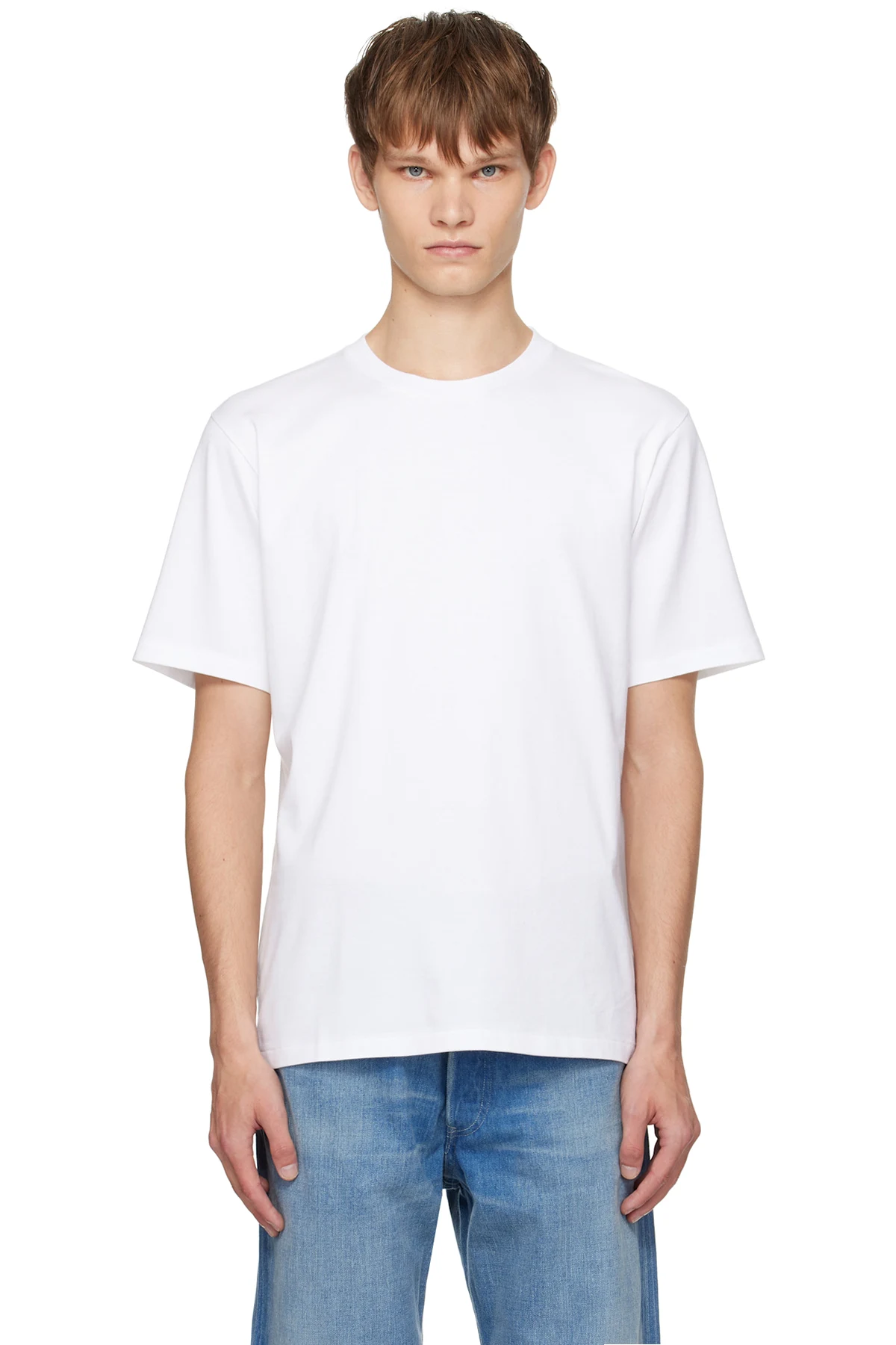 White Luster Plaiting T-shirt