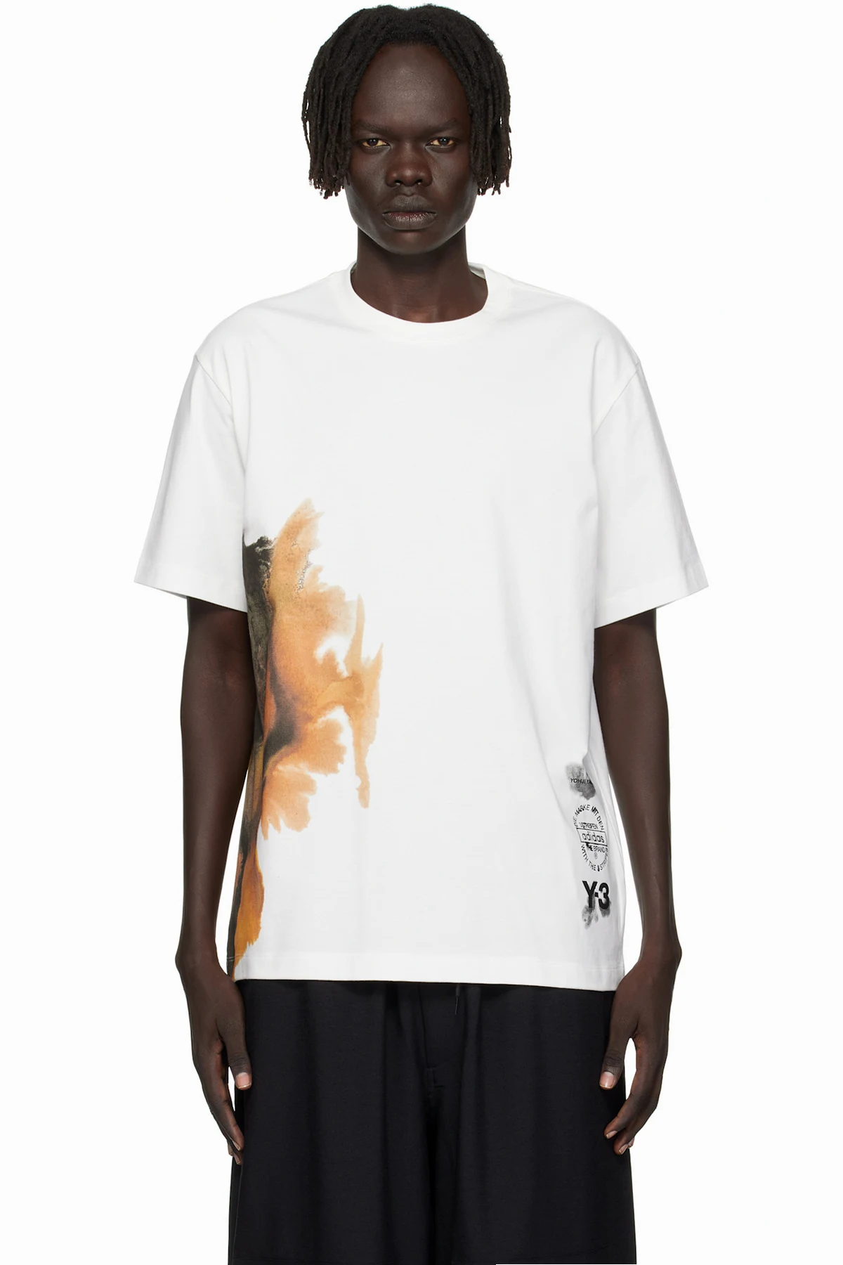 White AOP Short Sleeve T-shirt