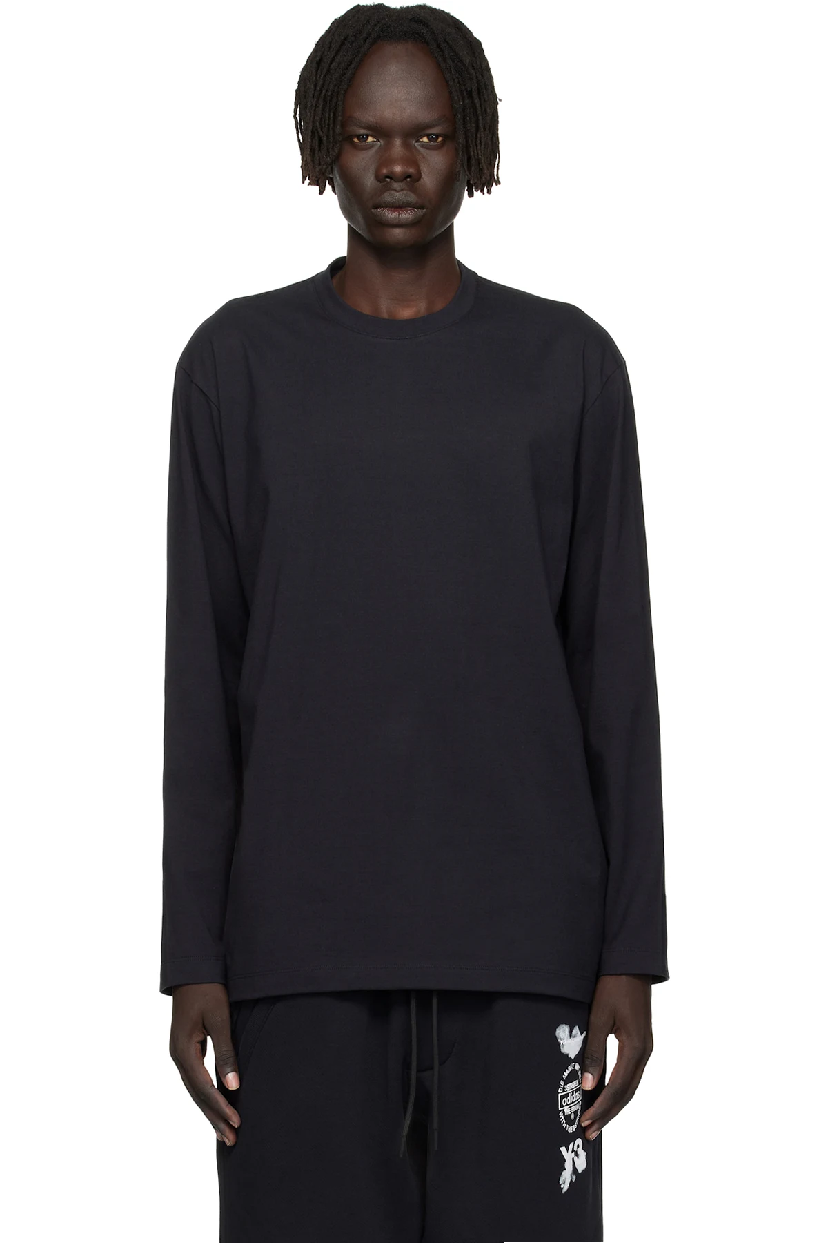 Black Graphic Long Sleeve T-shirt