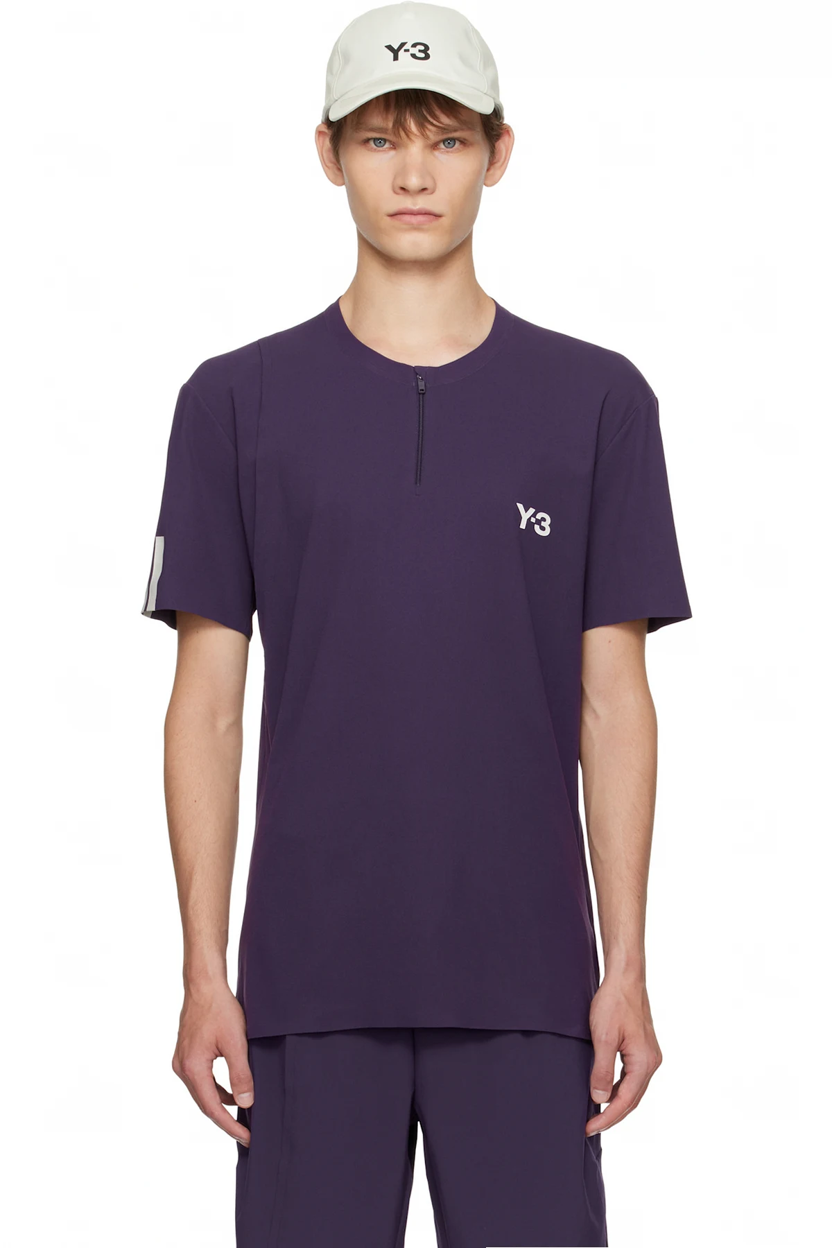 Purple US Open Tennis Freelift Zip Pro T-shirt