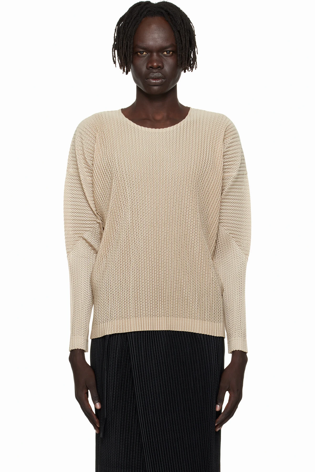 Beige Light Mesh T-shirt