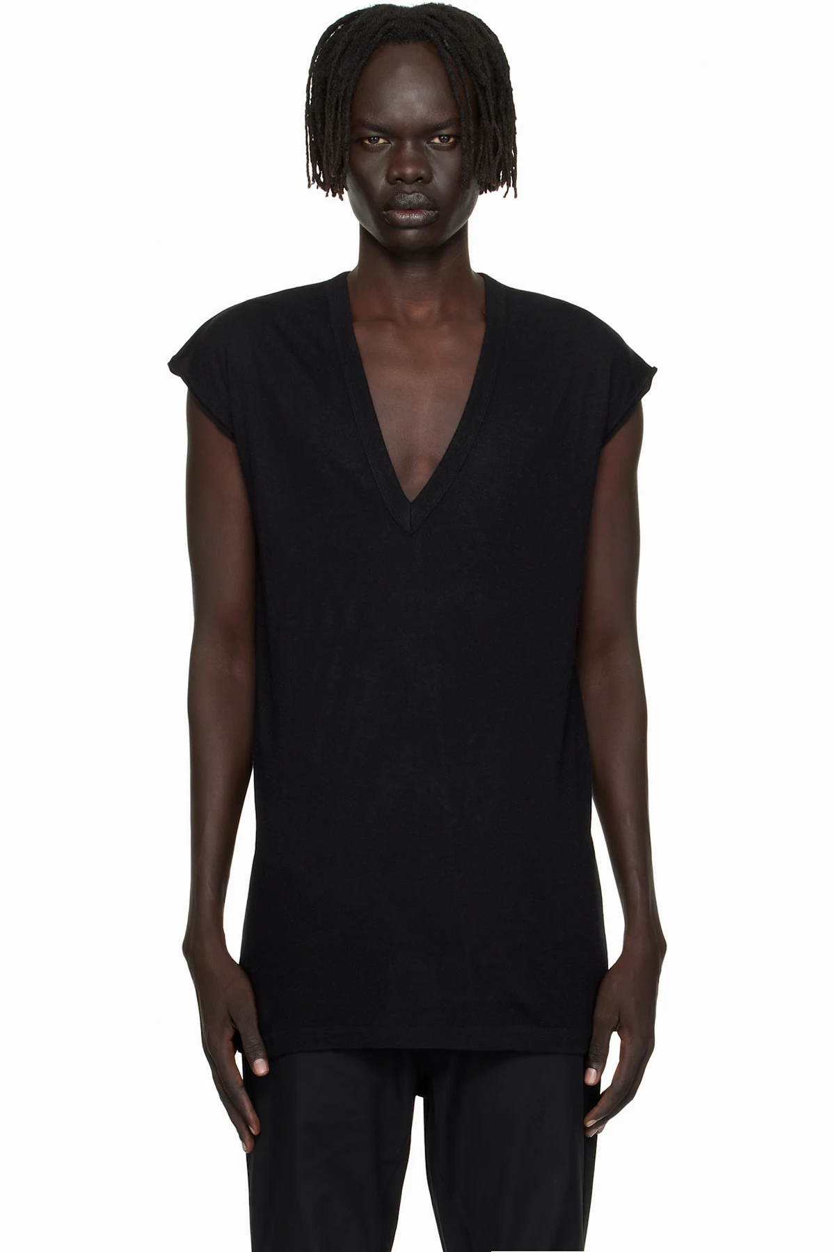 Black Concordians Deep V SL T-shirt