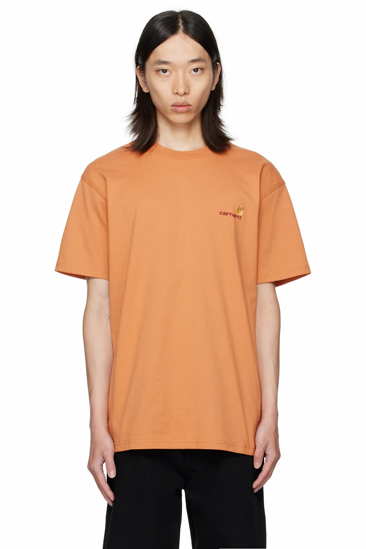 Orange S/S American Script T-shirt