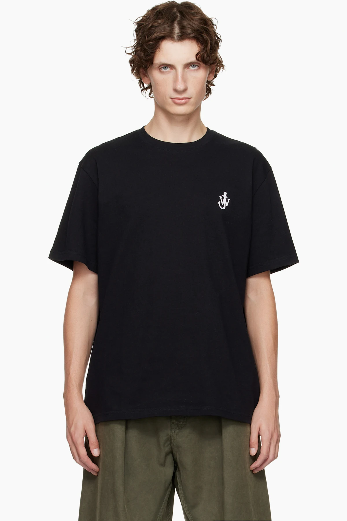 Black Anchor Embroidery T-shirt