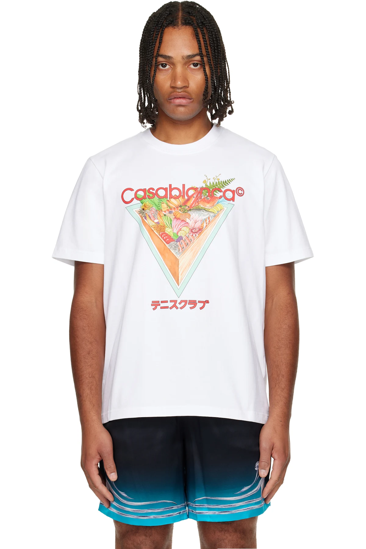 White Tennis Club Icon Short Sleeve T‑shirt